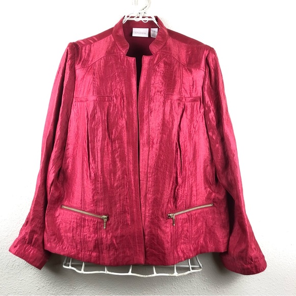 Chico’s Red Jacket - Picture 2 of 11